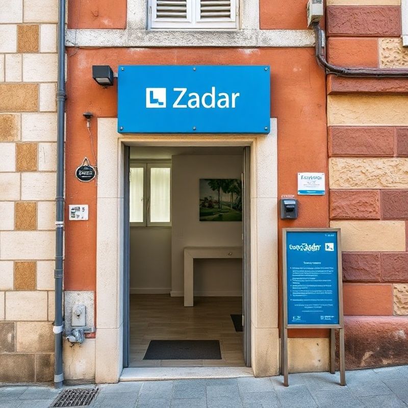 Ulaz u ured Gospodarstvoja u zadarskoj staroj gradskoj jezgri
